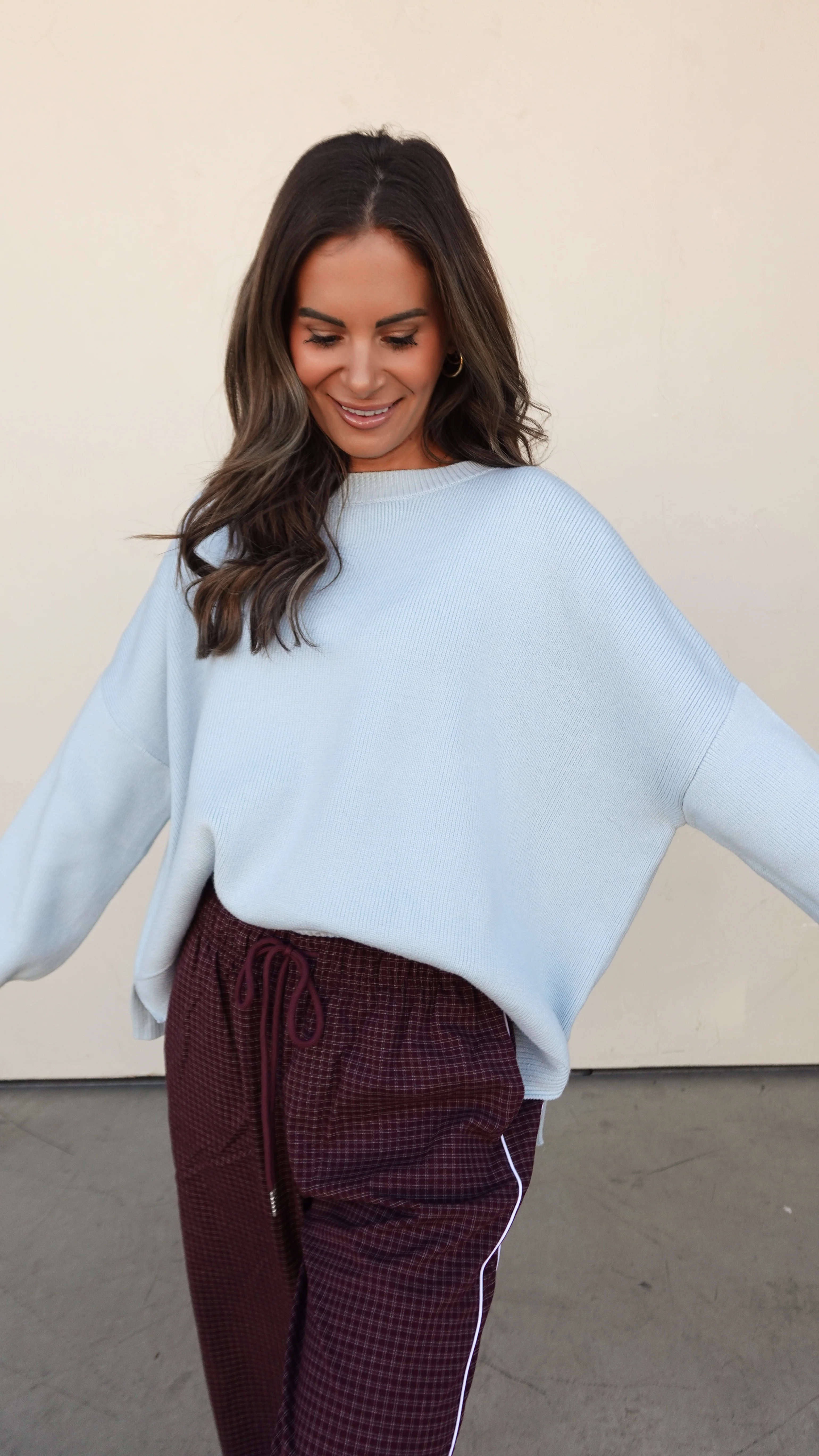 Baby Blue Slouchy Sweater