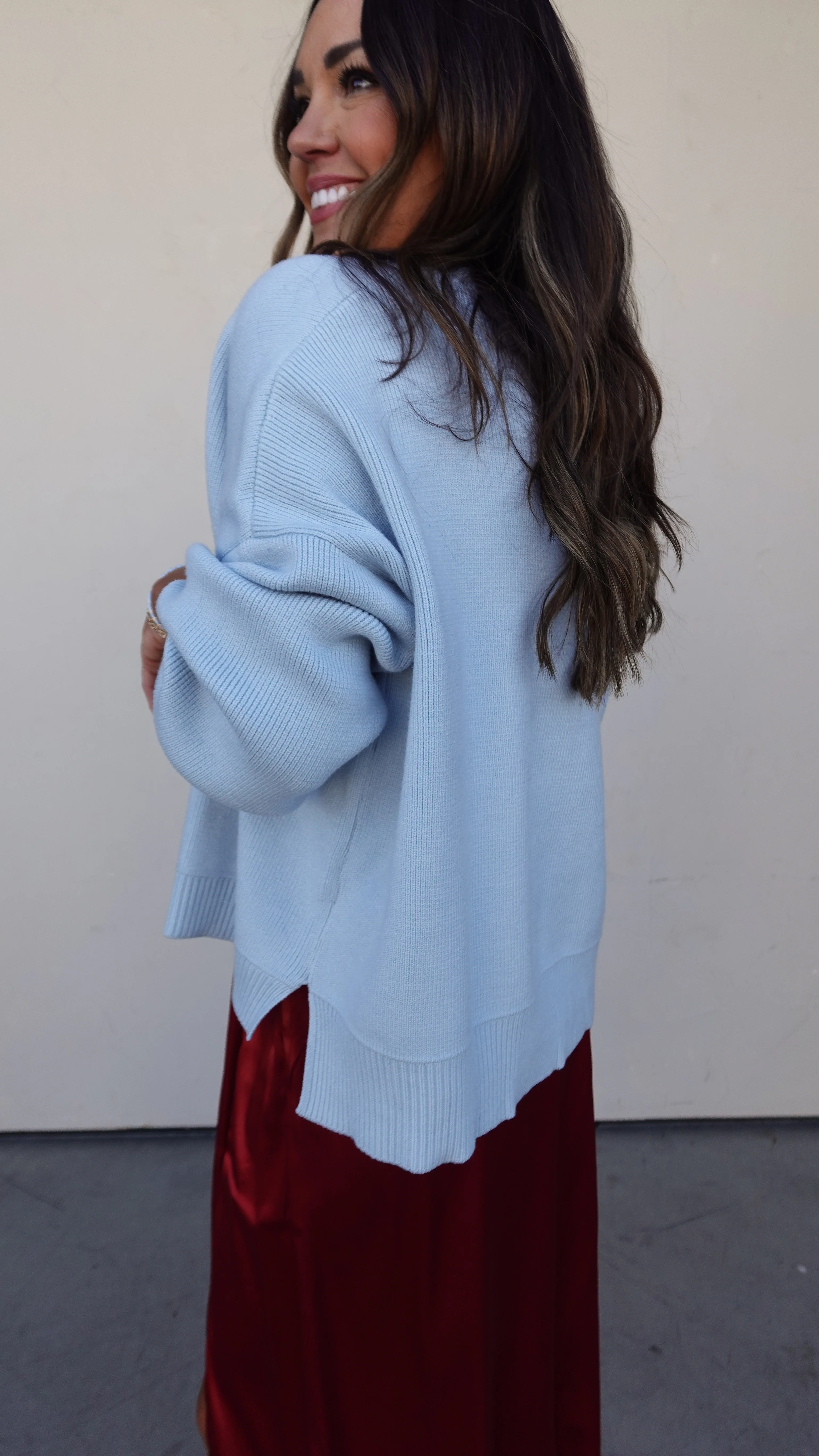 Baby Blue Slouchy Sweater - Image 11