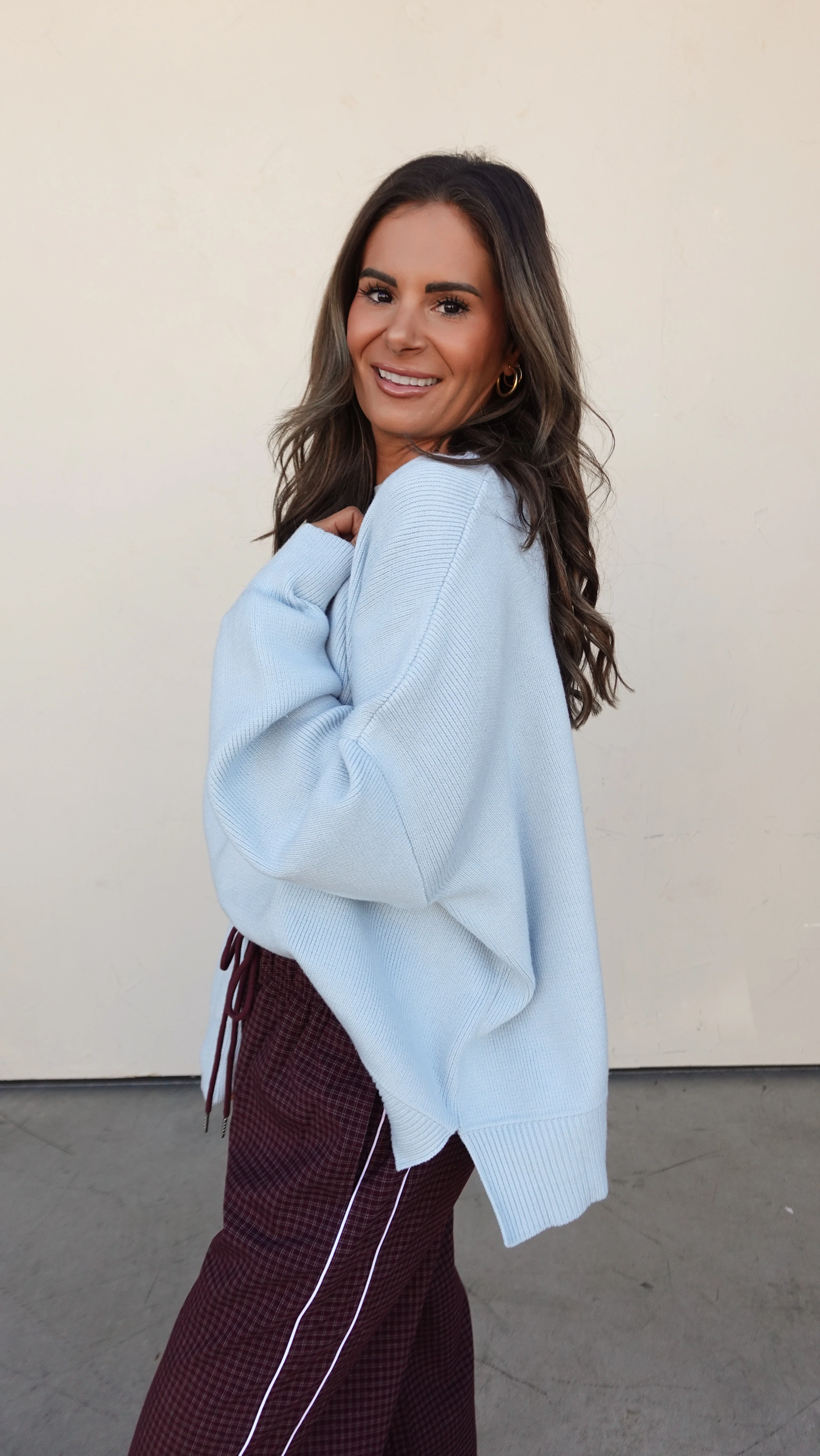 Baby Blue Slouchy Sweater - Image 13