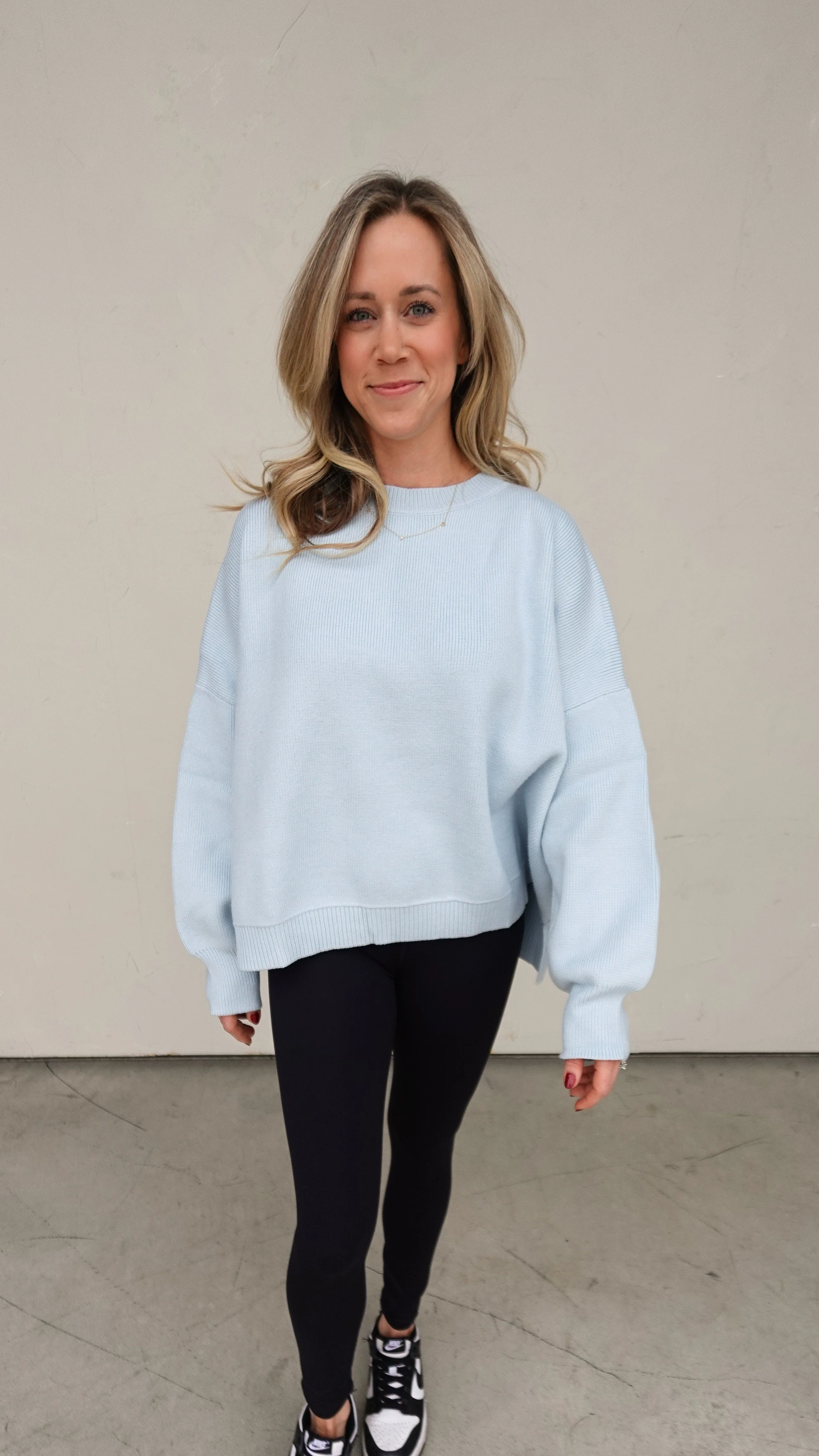 Baby Blue Slouchy Sweater - Image 3