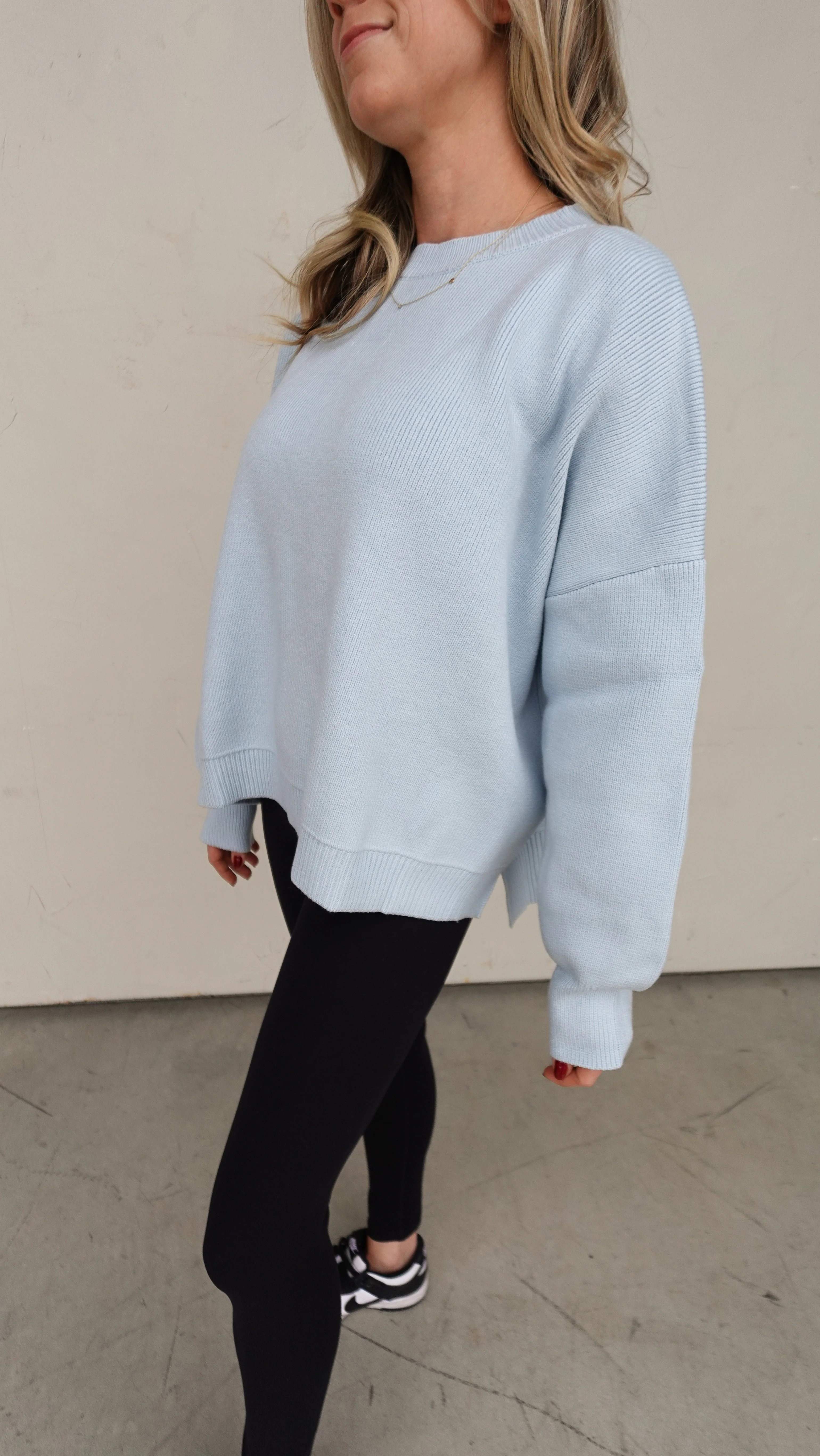 Baby Blue Slouchy Sweater - Image 5