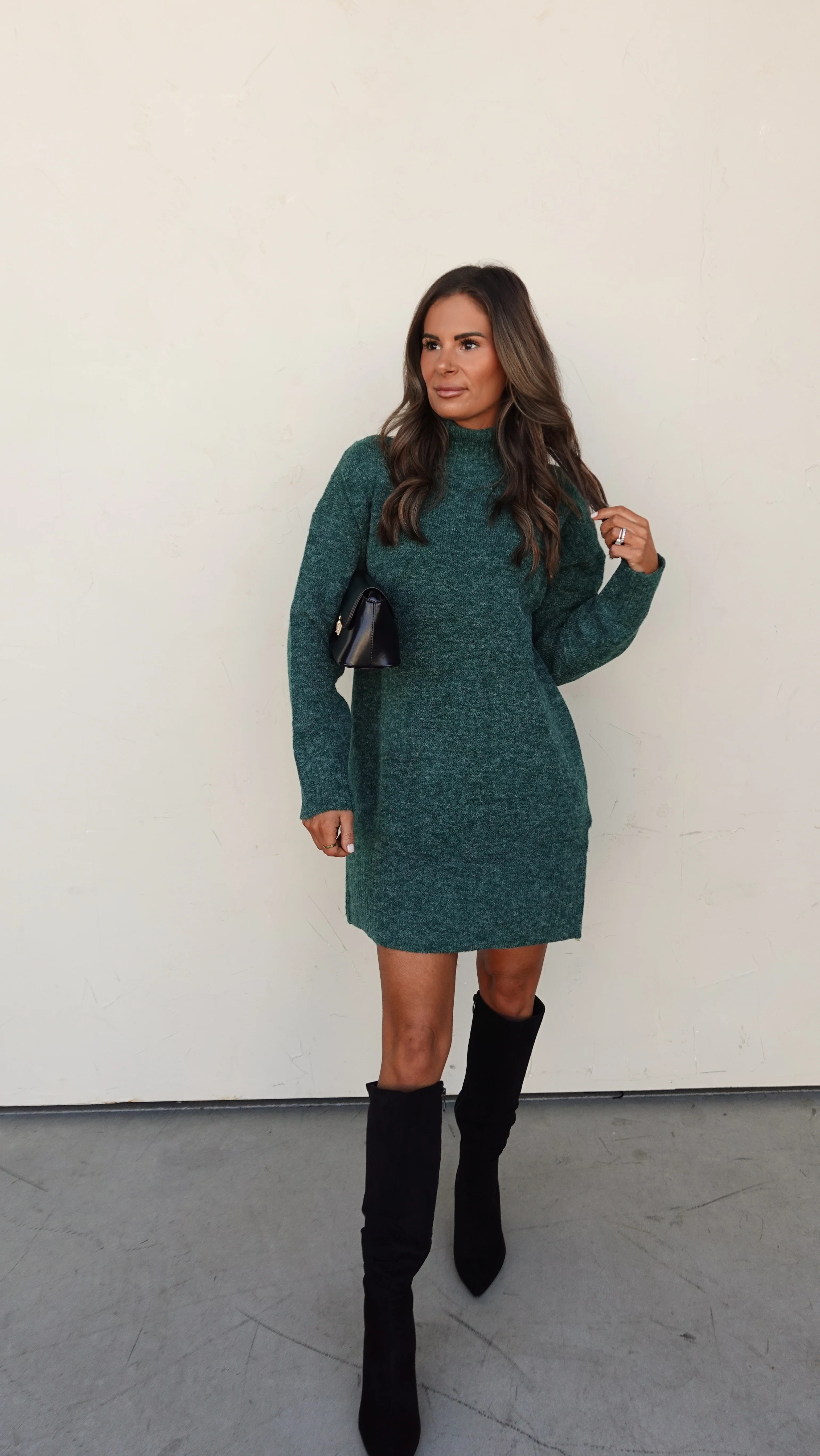 Black Pointed Toe Suede Boot - Image 11