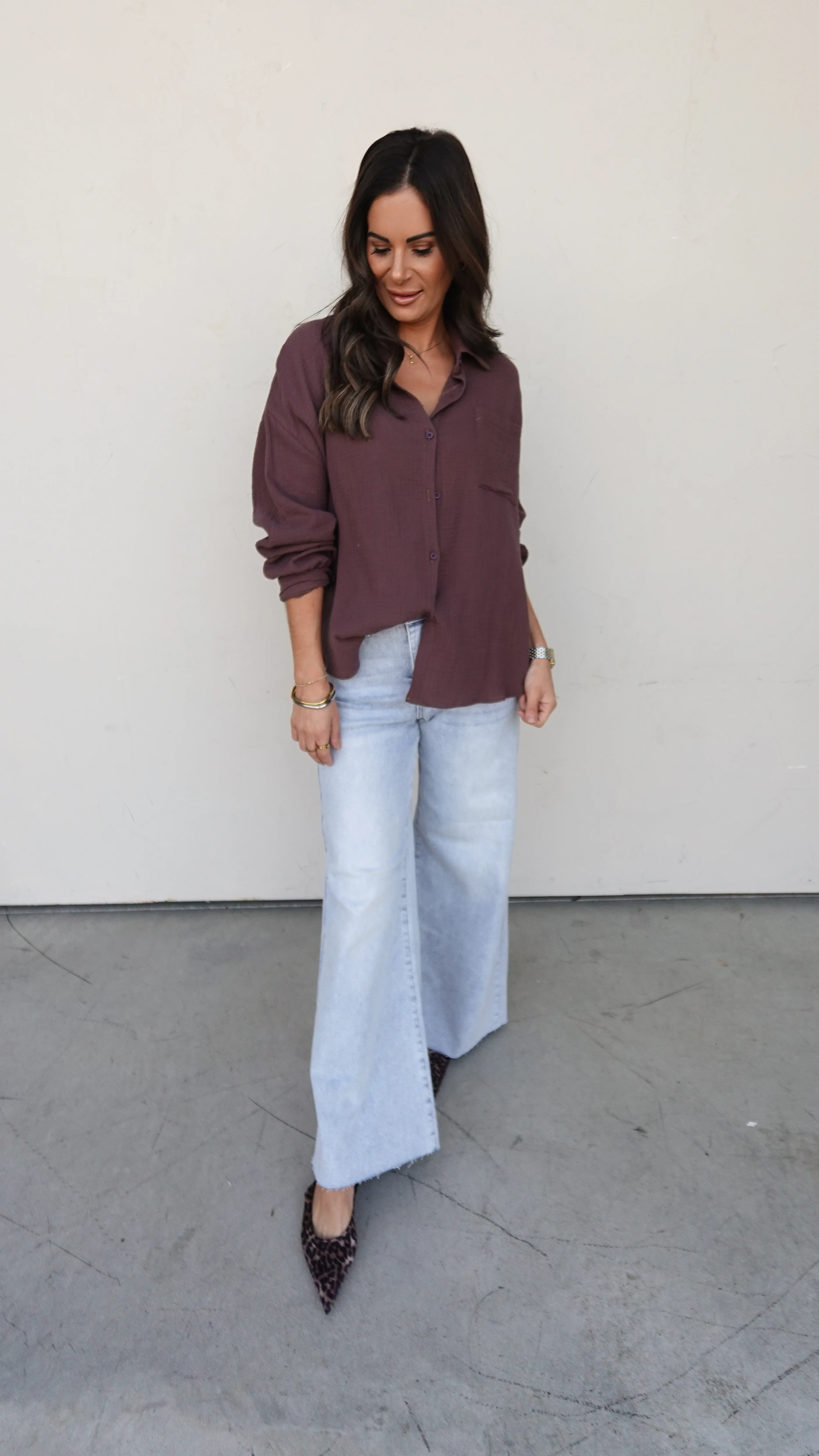 Brown Textured Shirt and Pant Set - Image 10