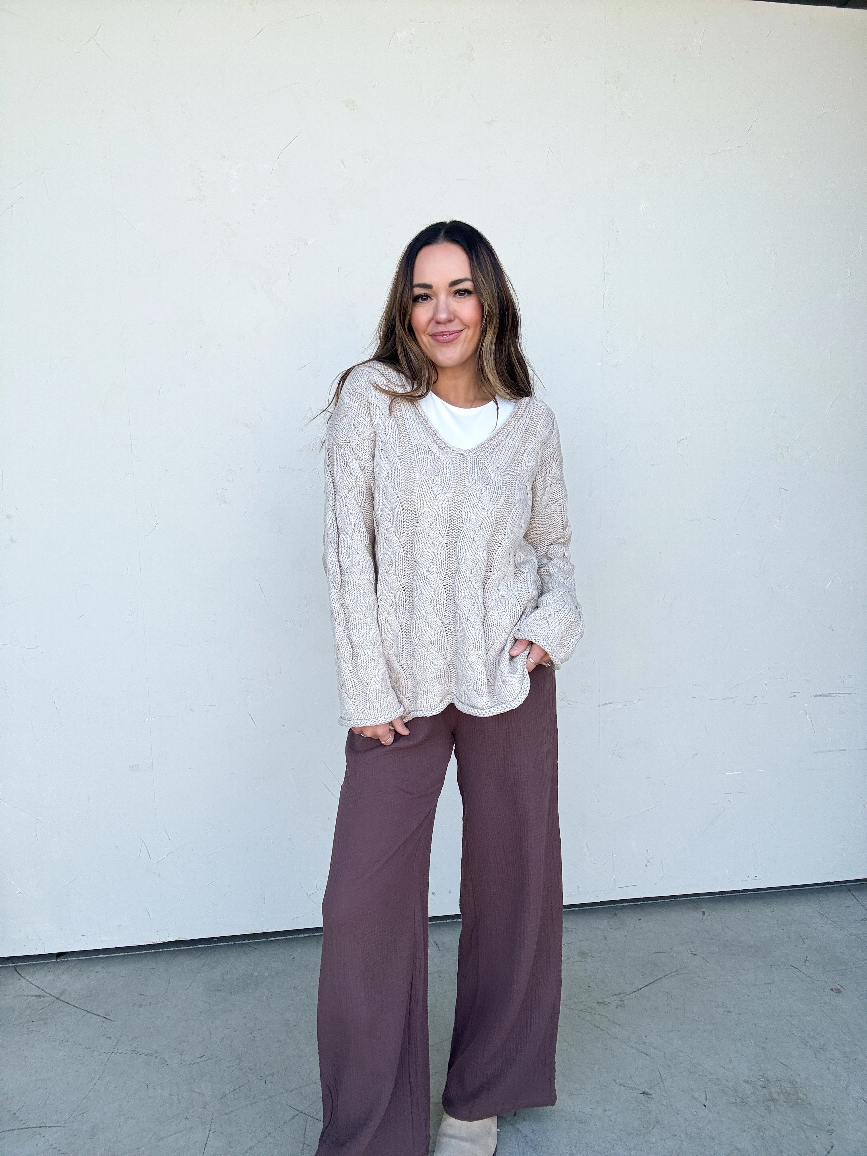 Brown Textured Shirt and Pant Set - Image 7