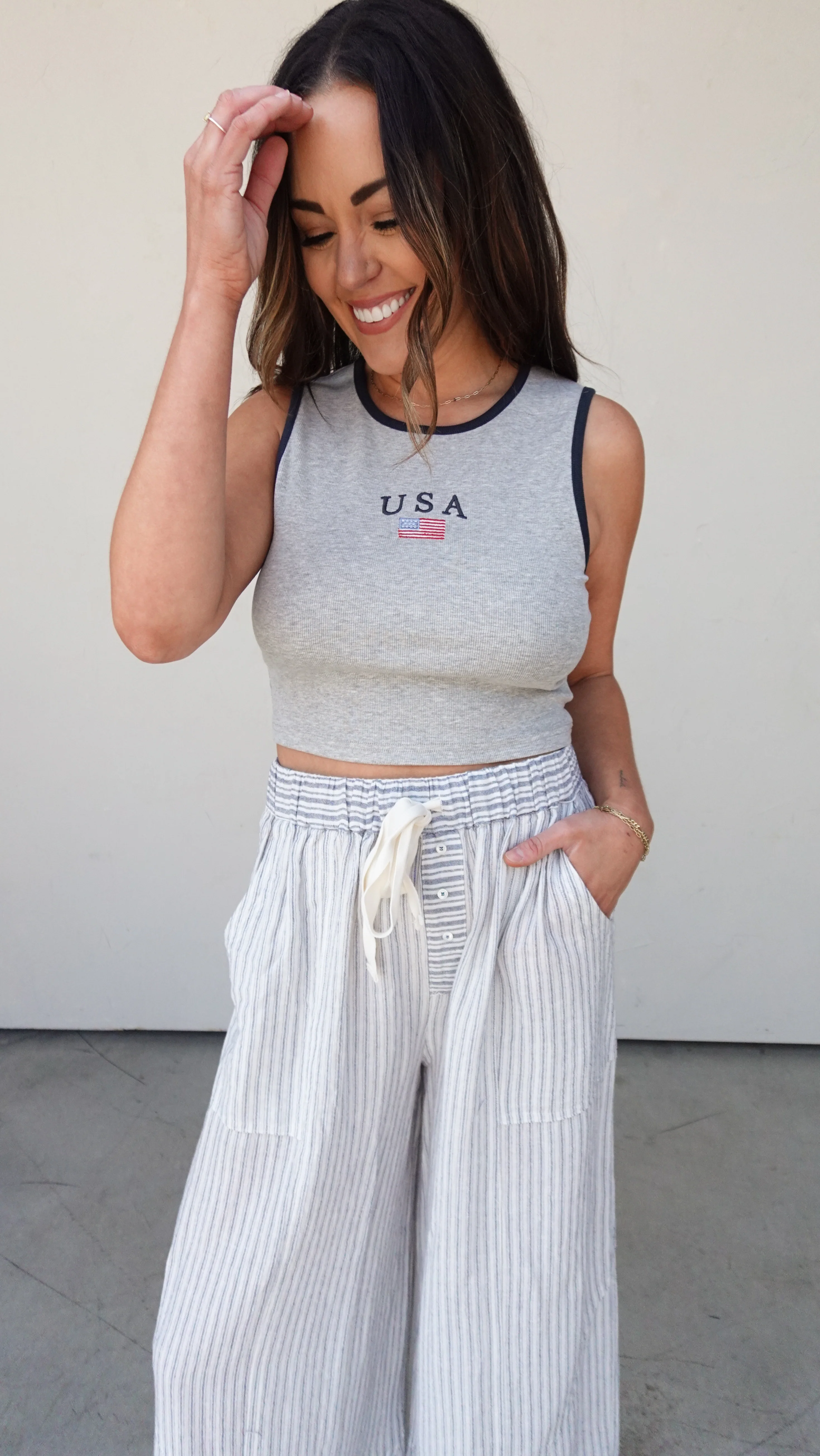 Gray USA Tank - Image 4