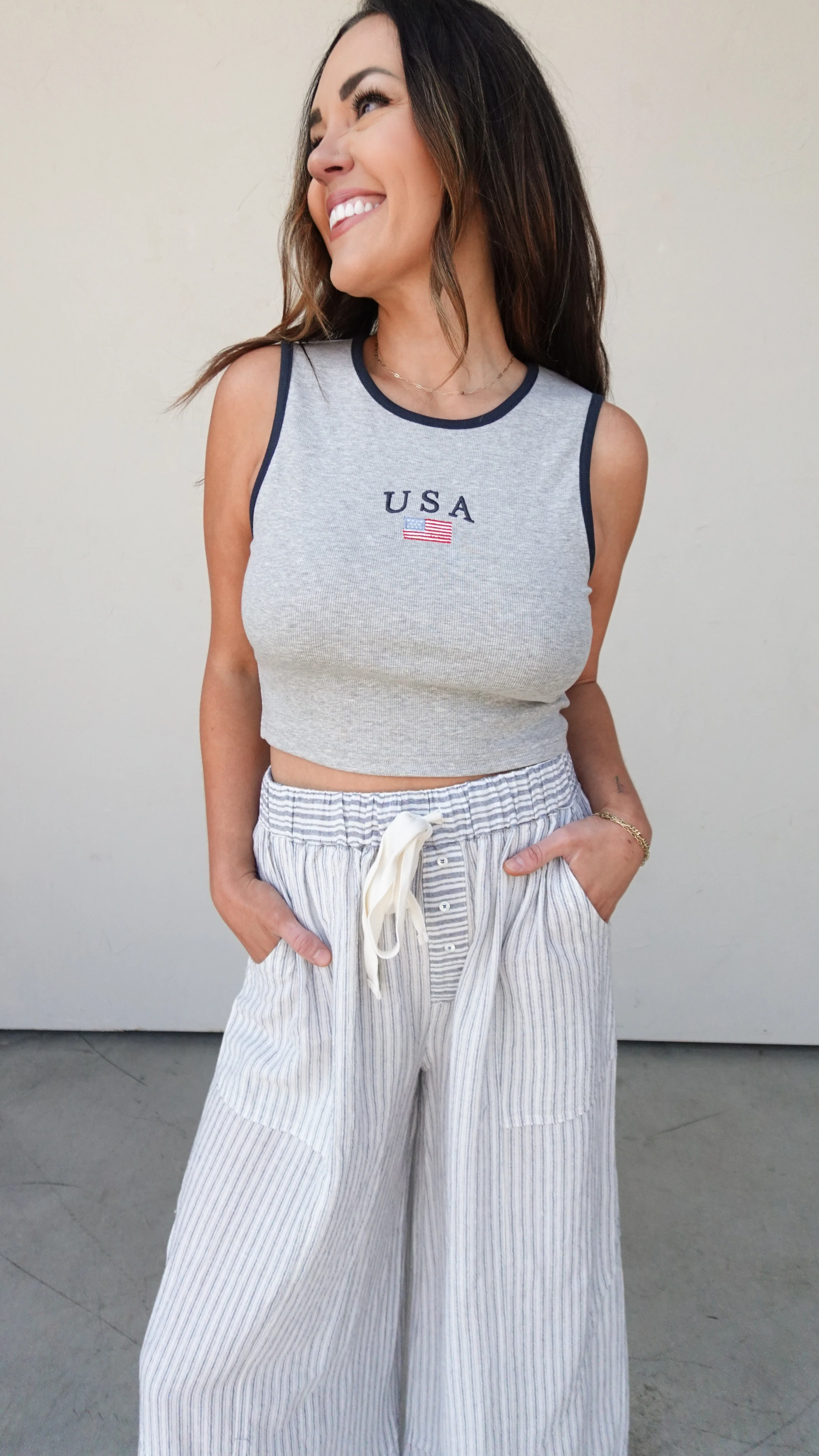 Gray USA Tank - Image 5