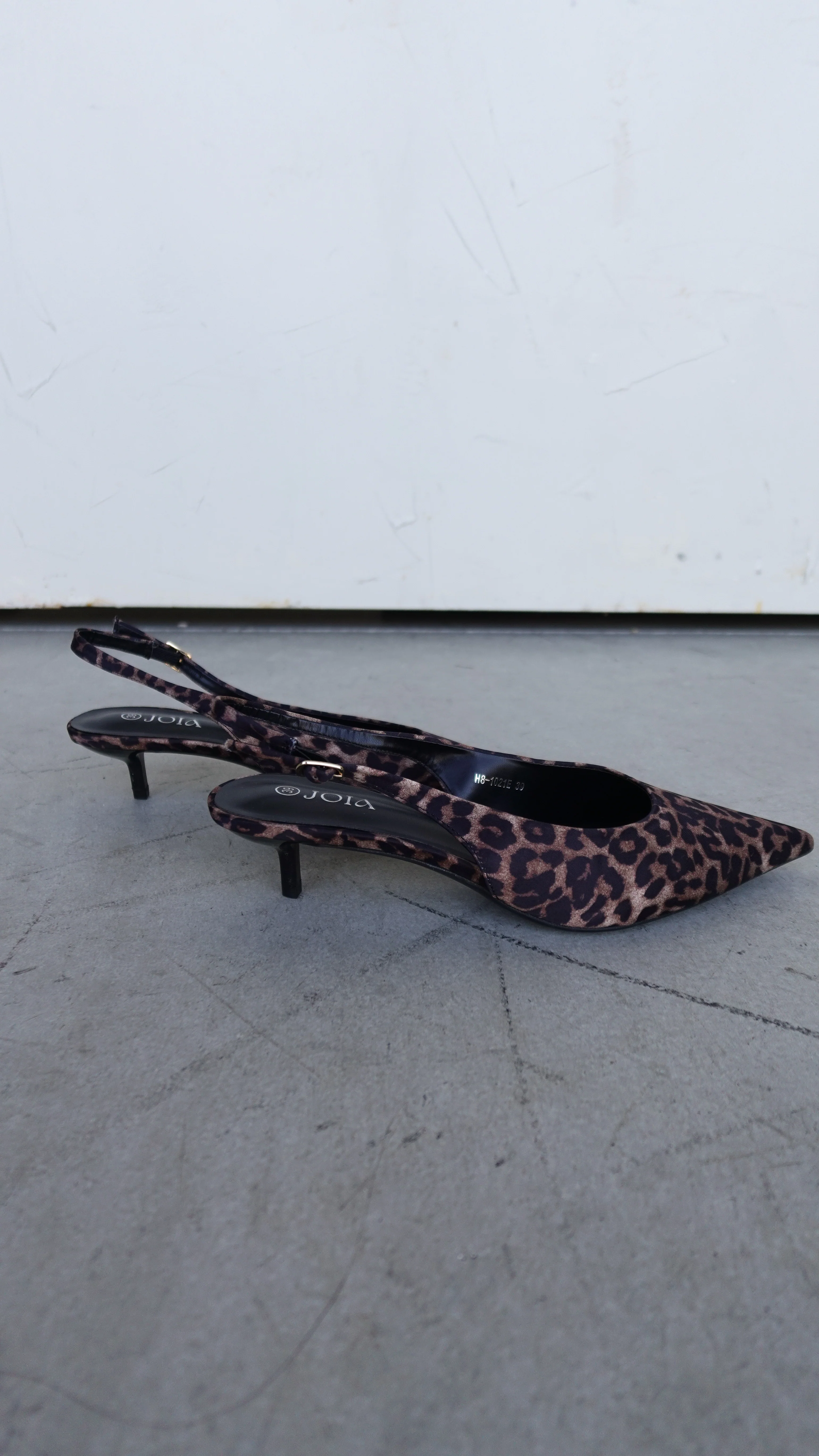 Leopard Slingback Kitten Heel - Image 3