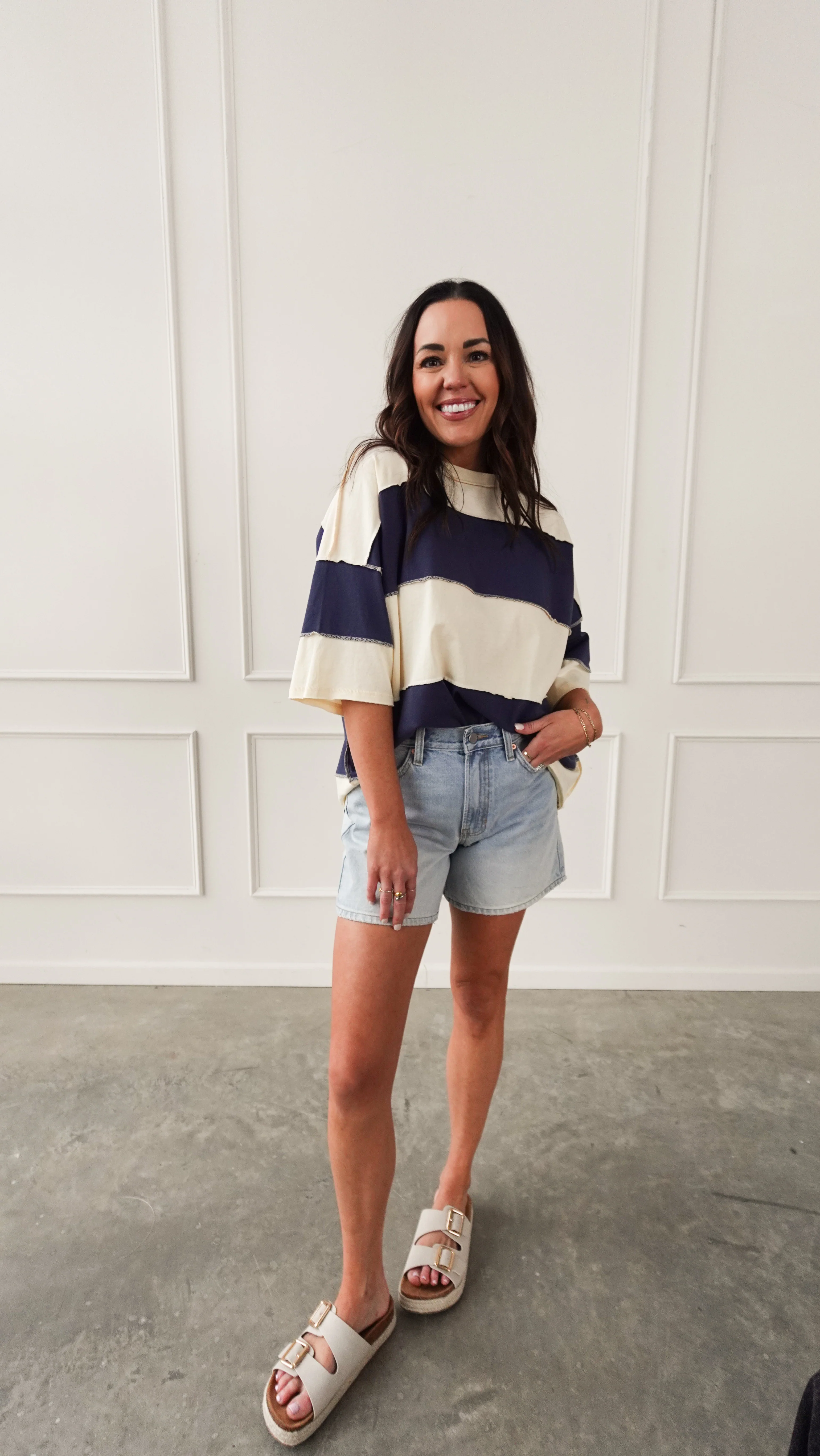 Light Wash High Rise 5" Denim Shorts - Image 10