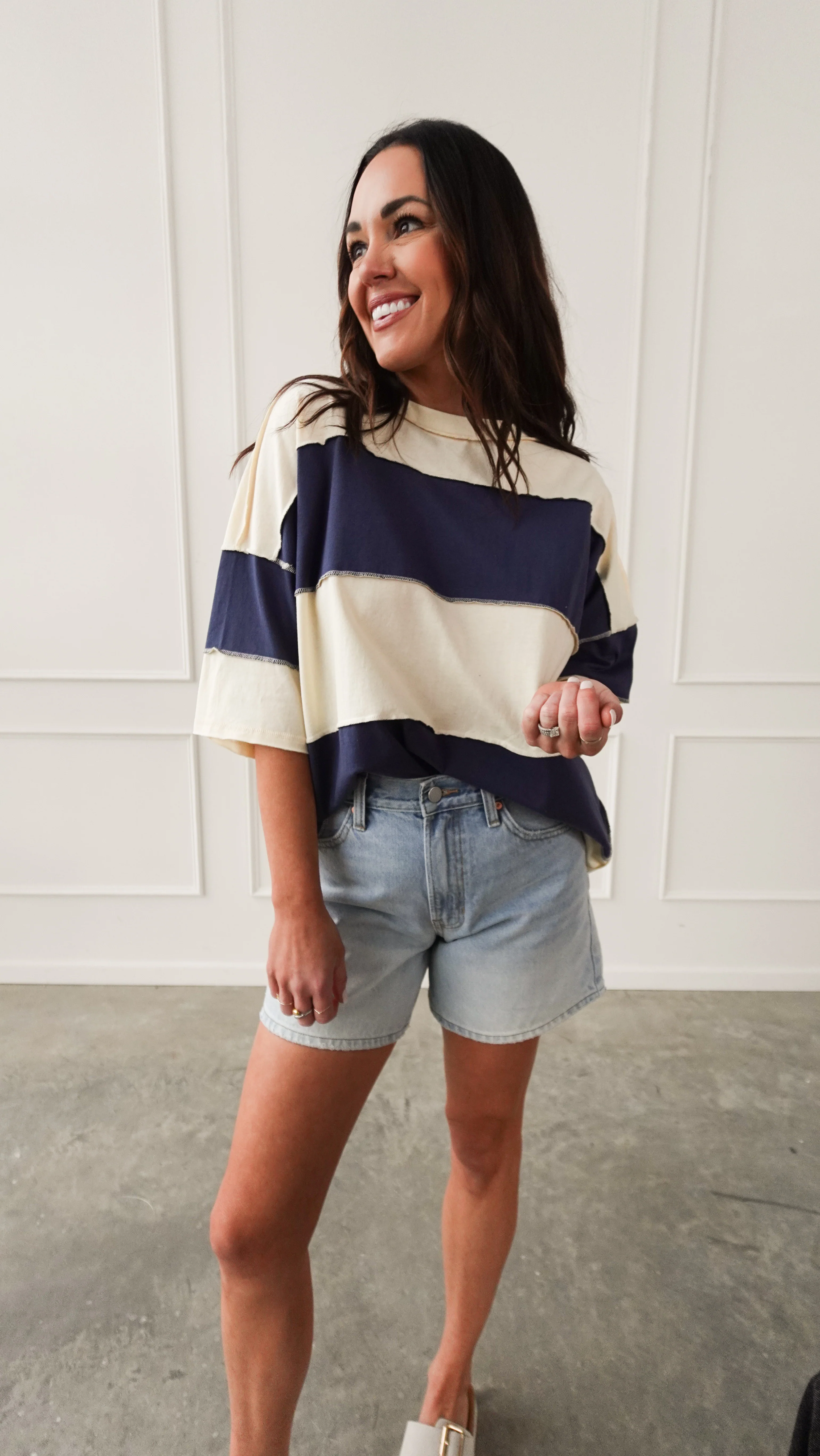 Light Wash High Rise 5" Denim Shorts - Image 9