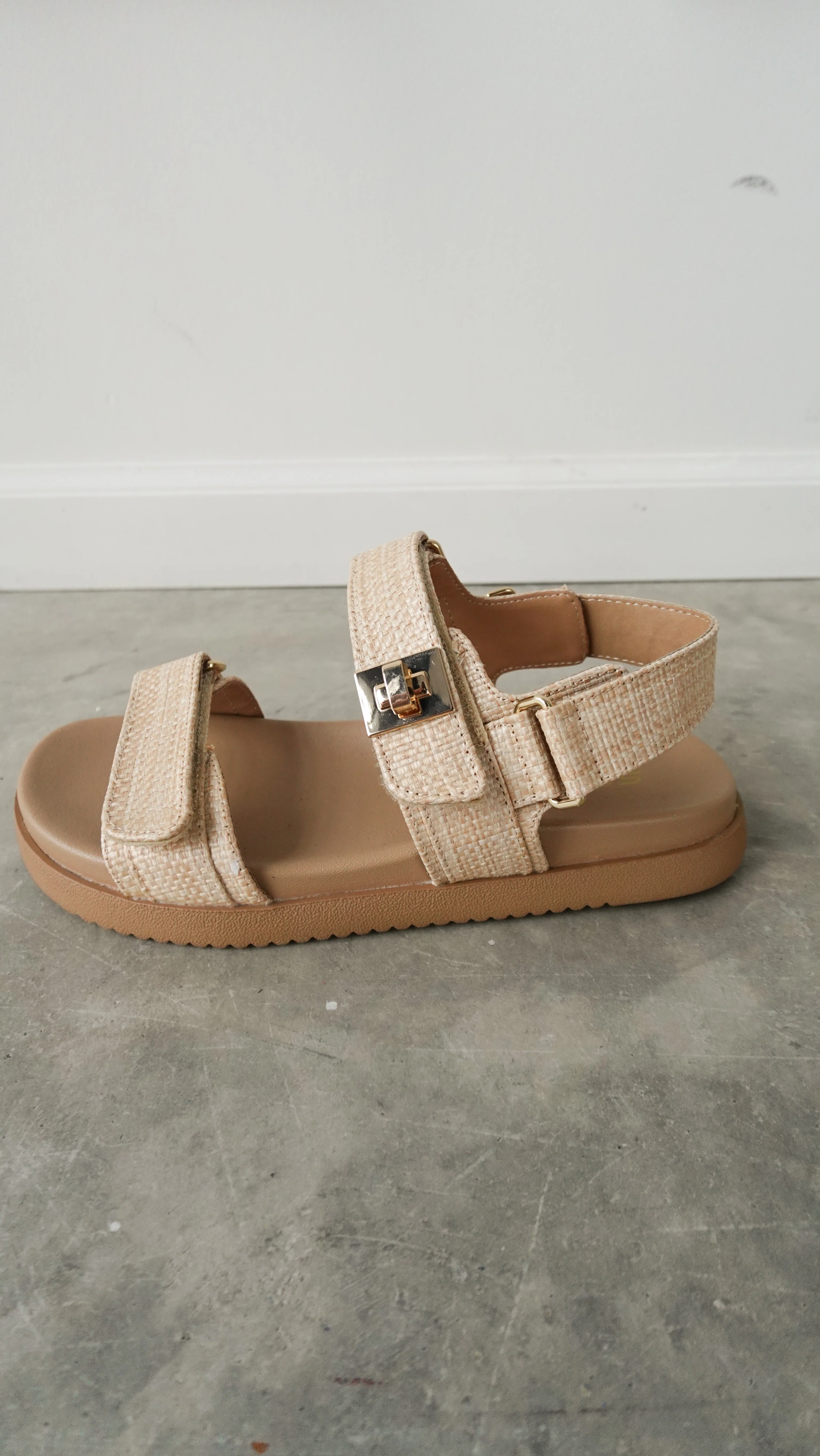 Natural Raffia Slingback Sandals - Image 5