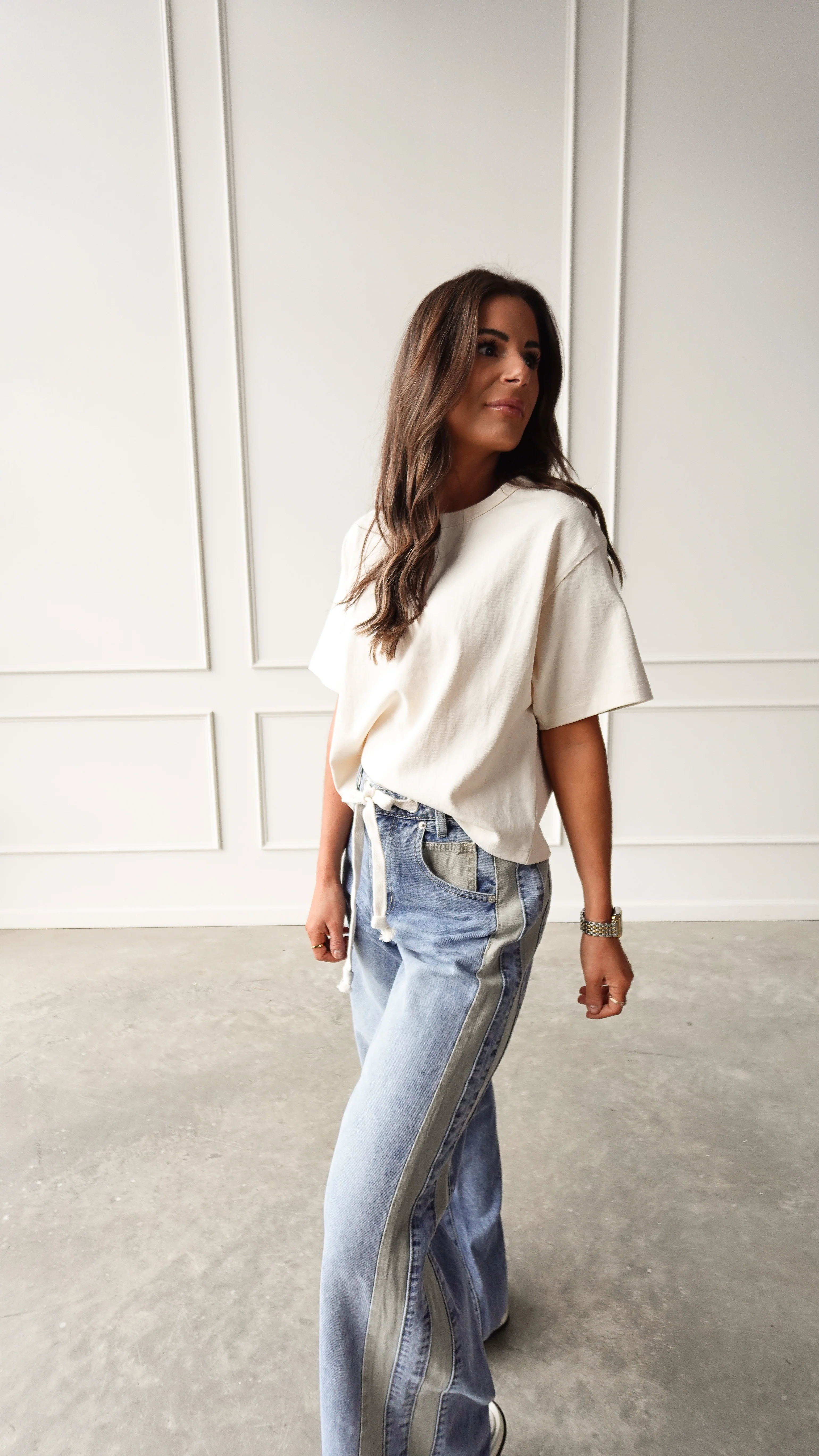 Oatmeal Short Sleeve Linen Tee - Image 6