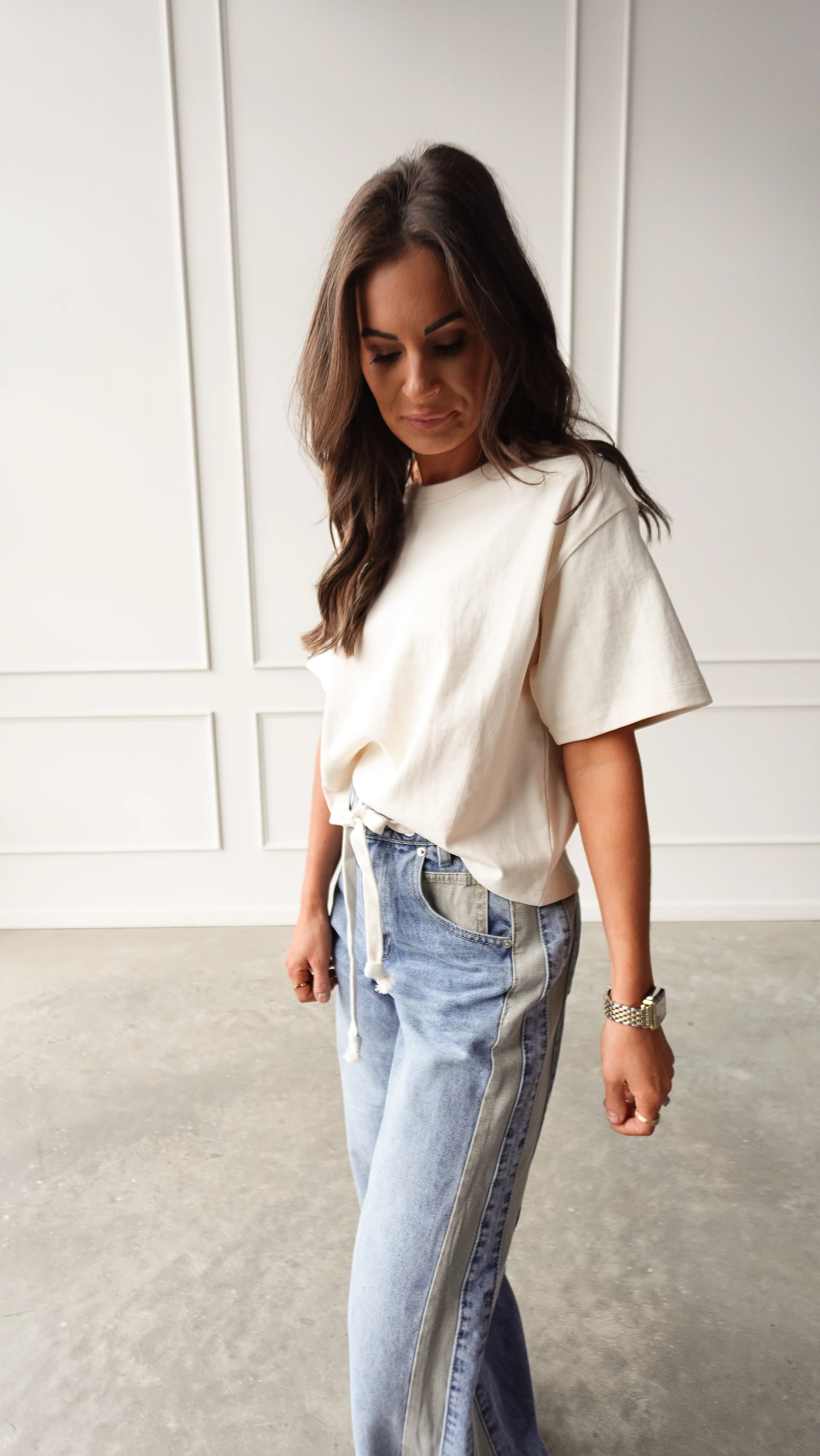 Oatmeal Short Sleeve Linen Tee - Image 7