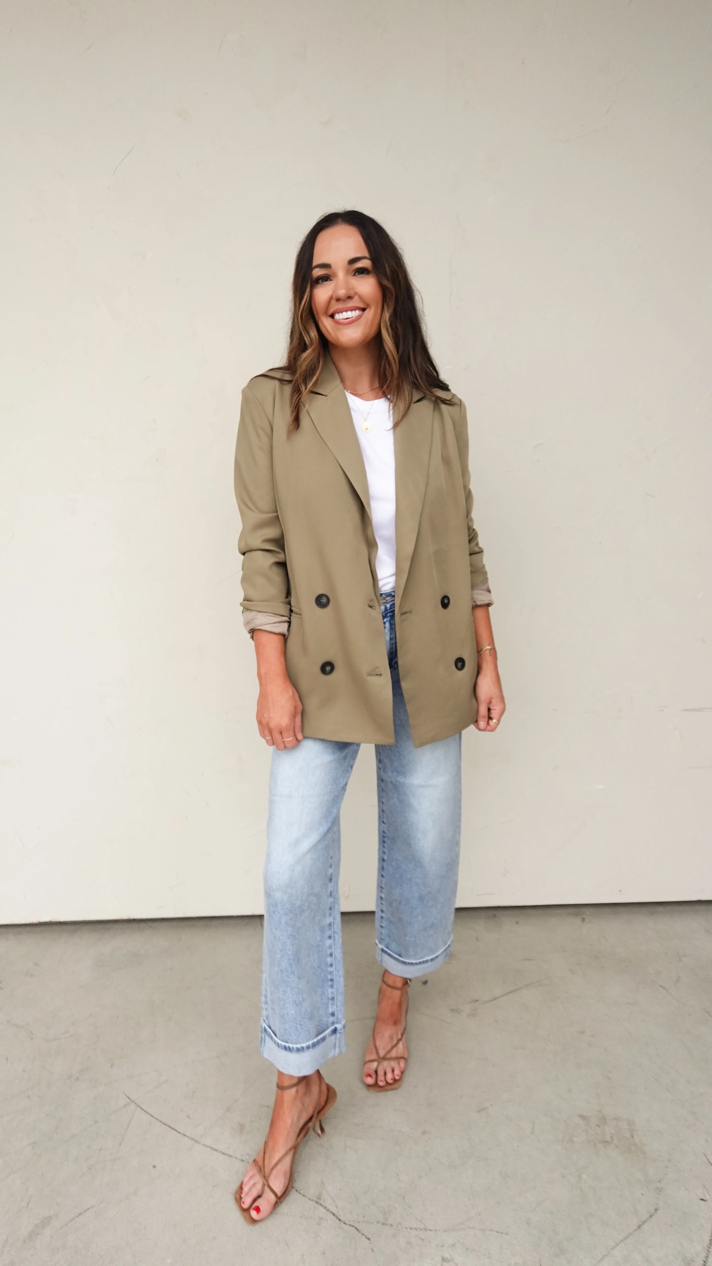 Olive Relaxed Blazer - Image 3