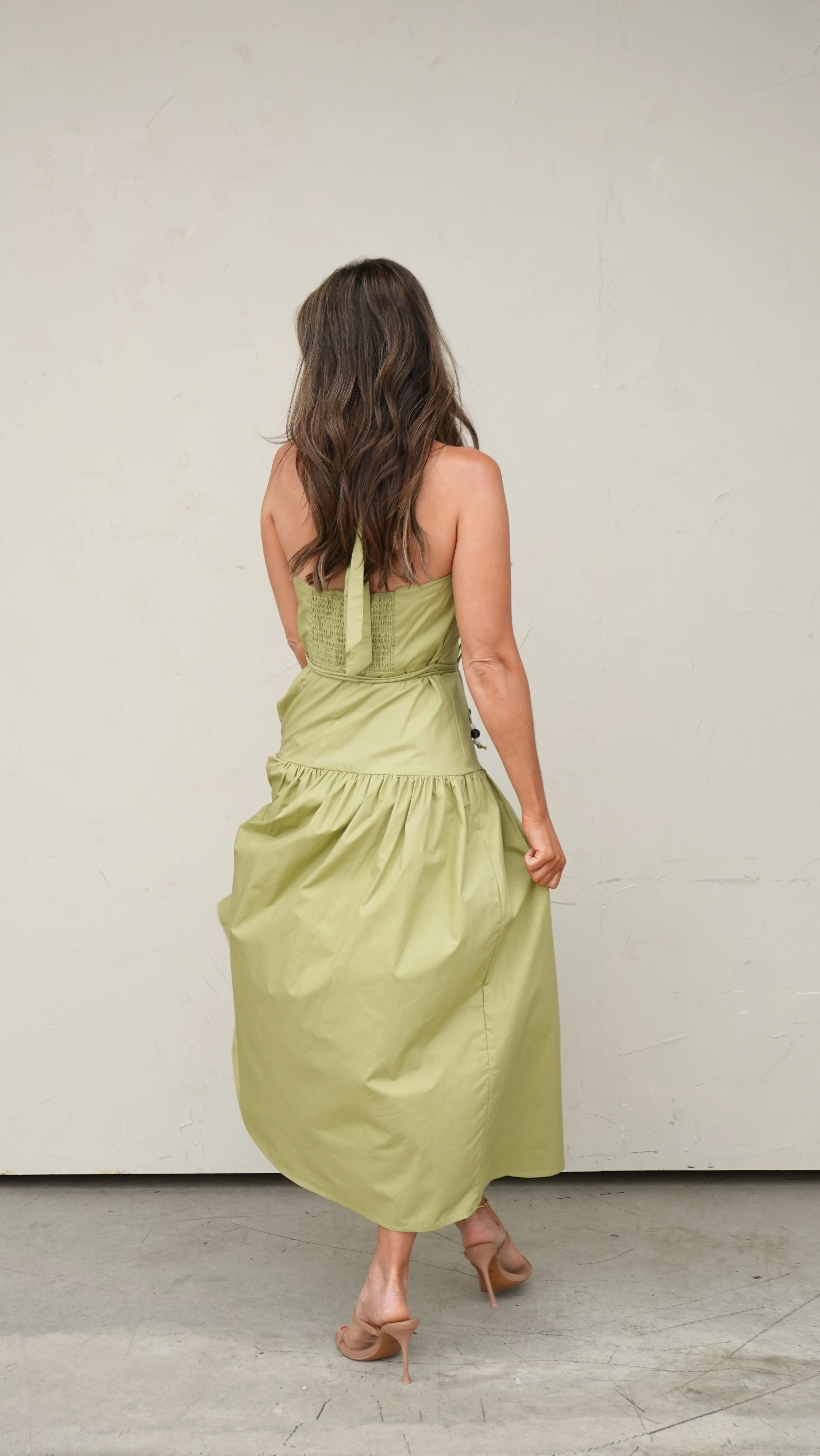 Pistachio Halter Maxi Dress - Image 10