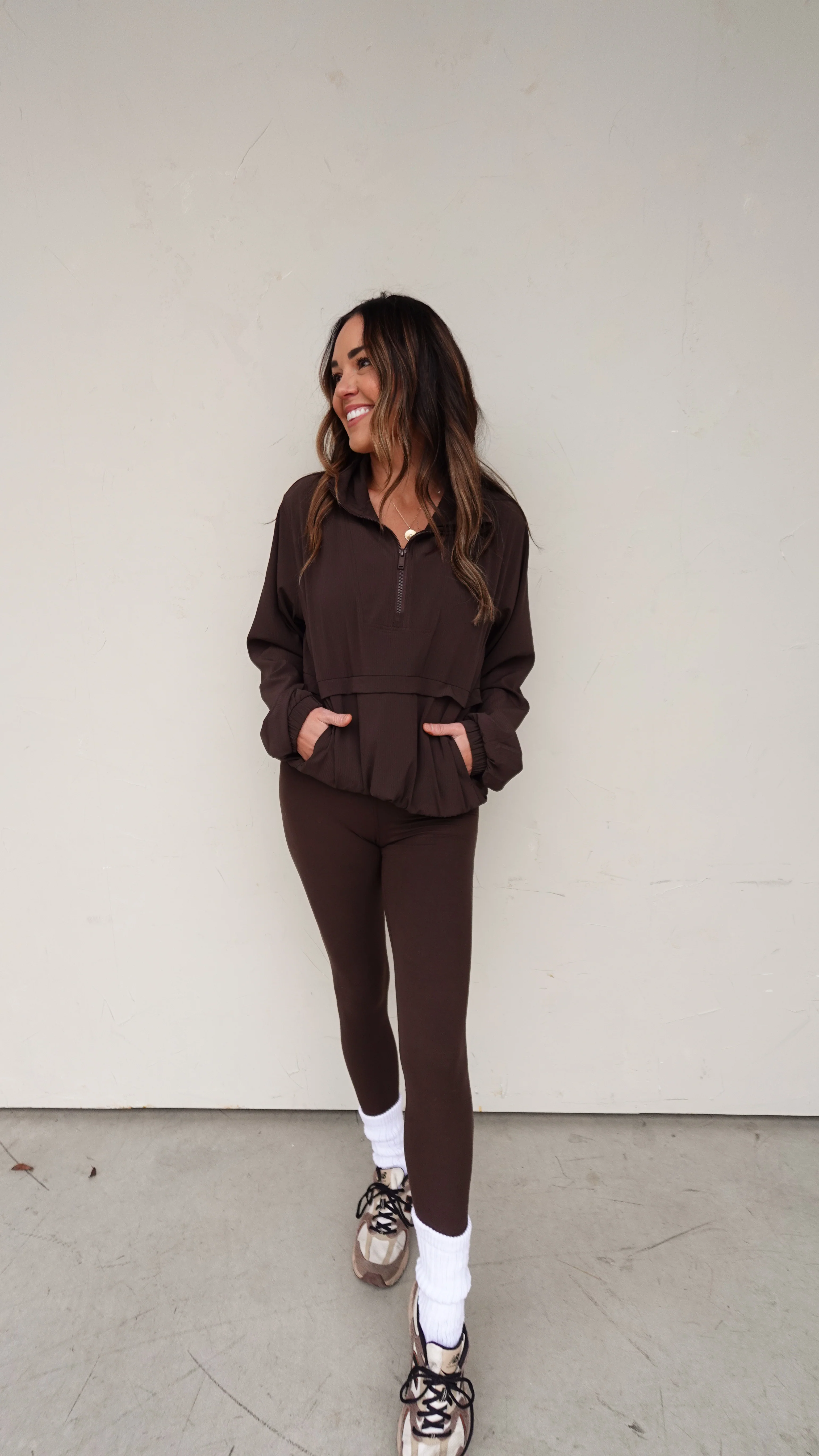 Quarter Zip Pullover - Espresso - Image 4