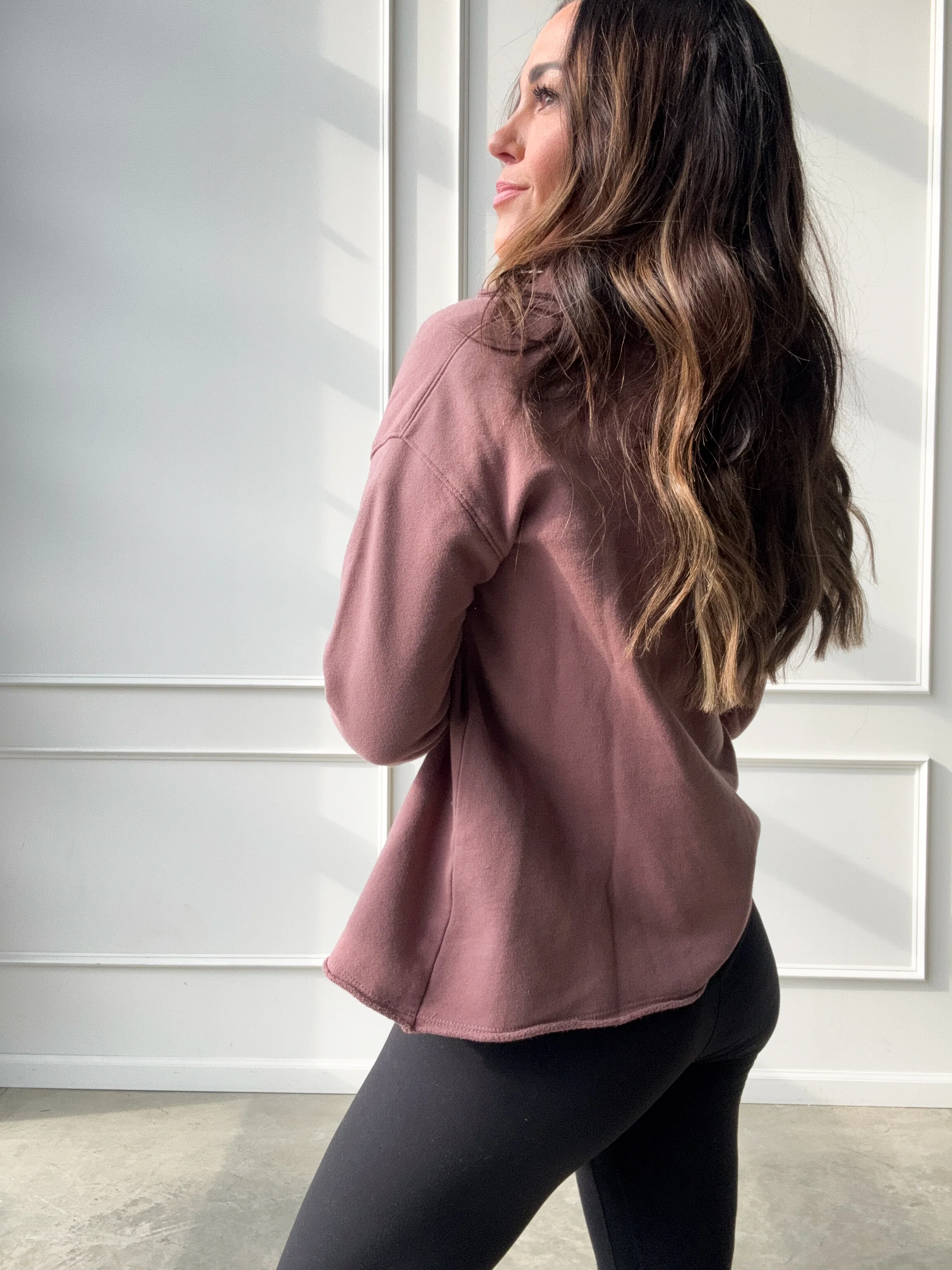 Rose Taupe Lightweight Pullover - Image 3