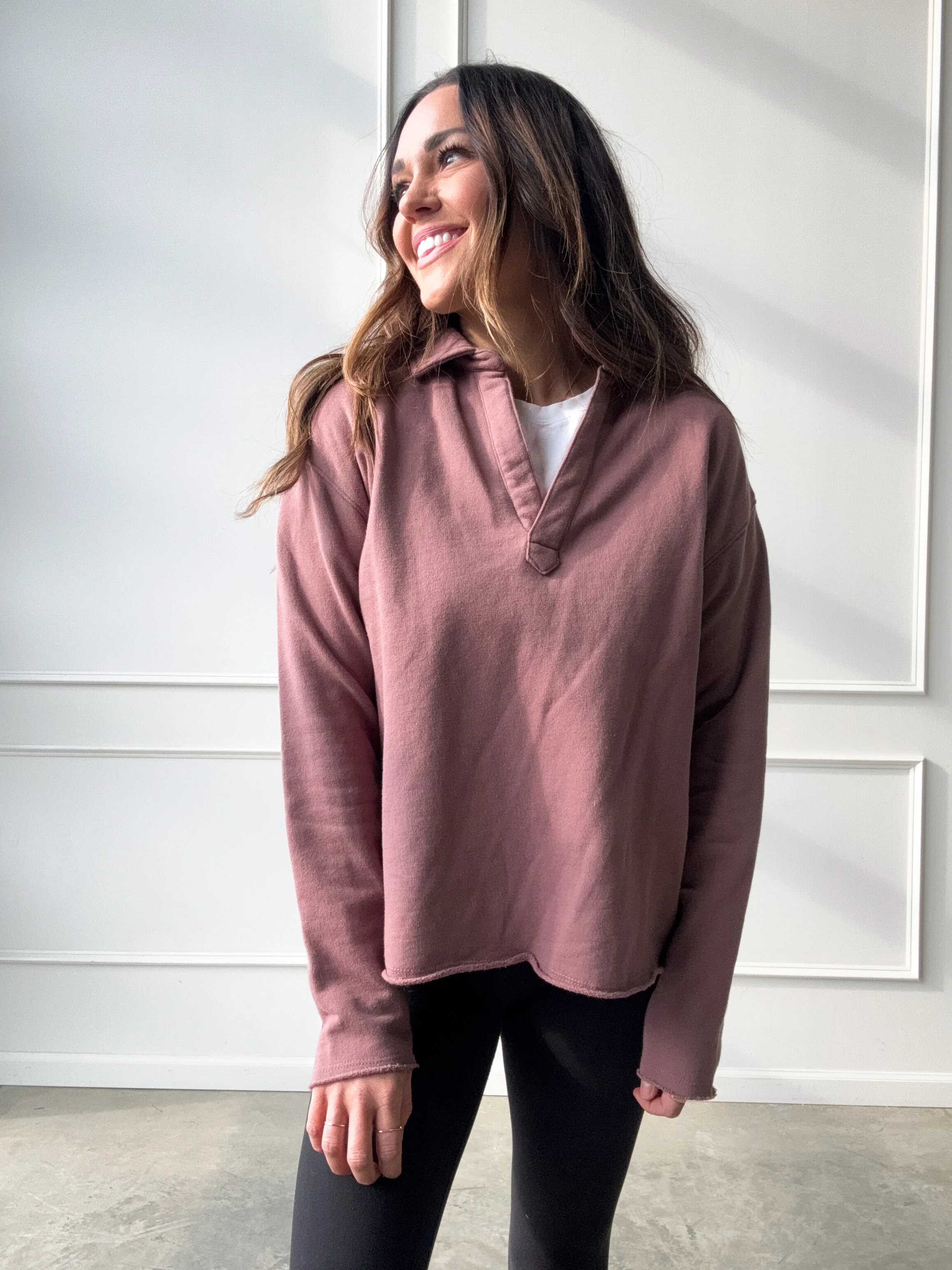 Rose Taupe Lightweight Pullover - Image 4