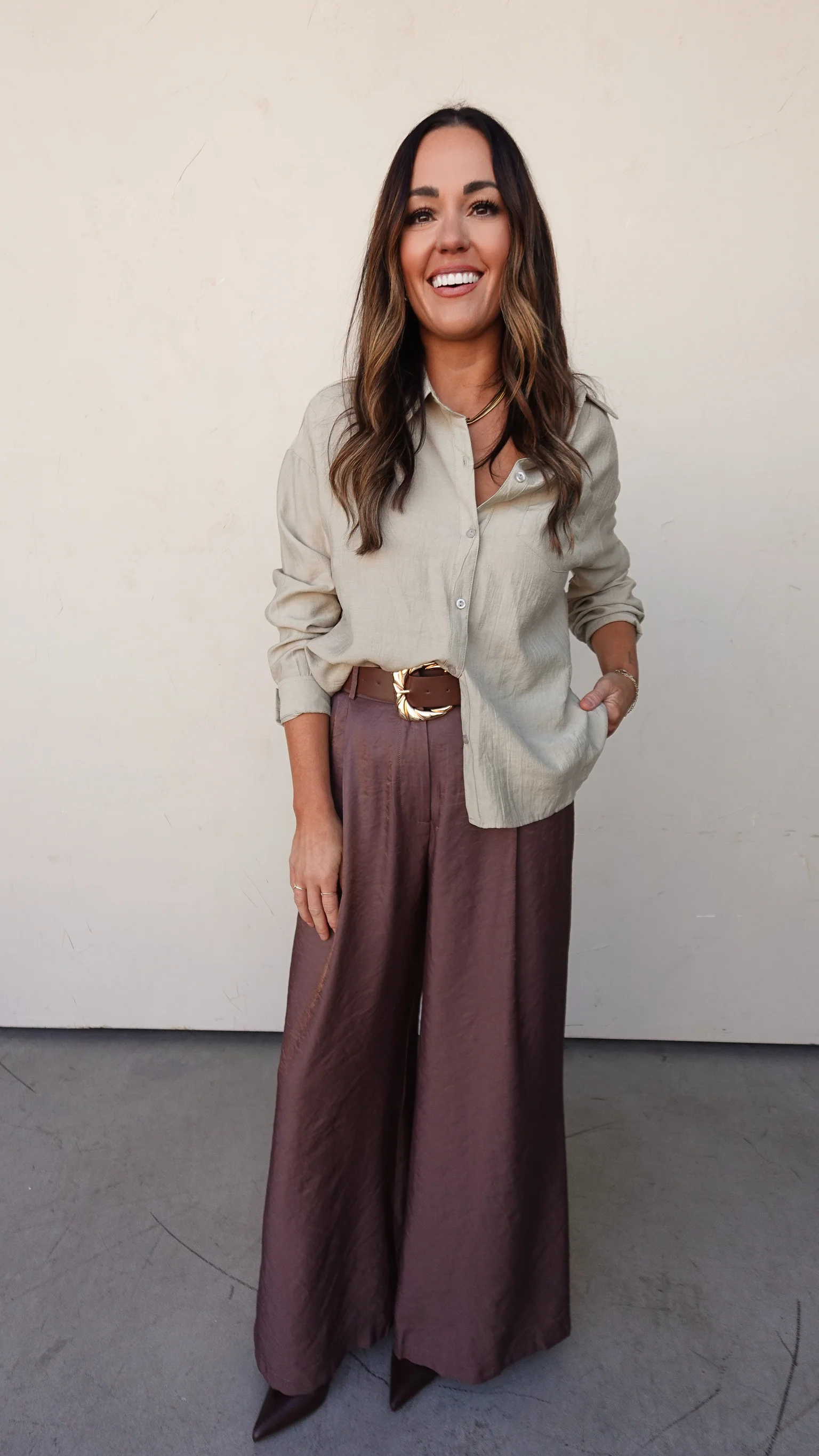 Sage Woven Button-Down Shirt
