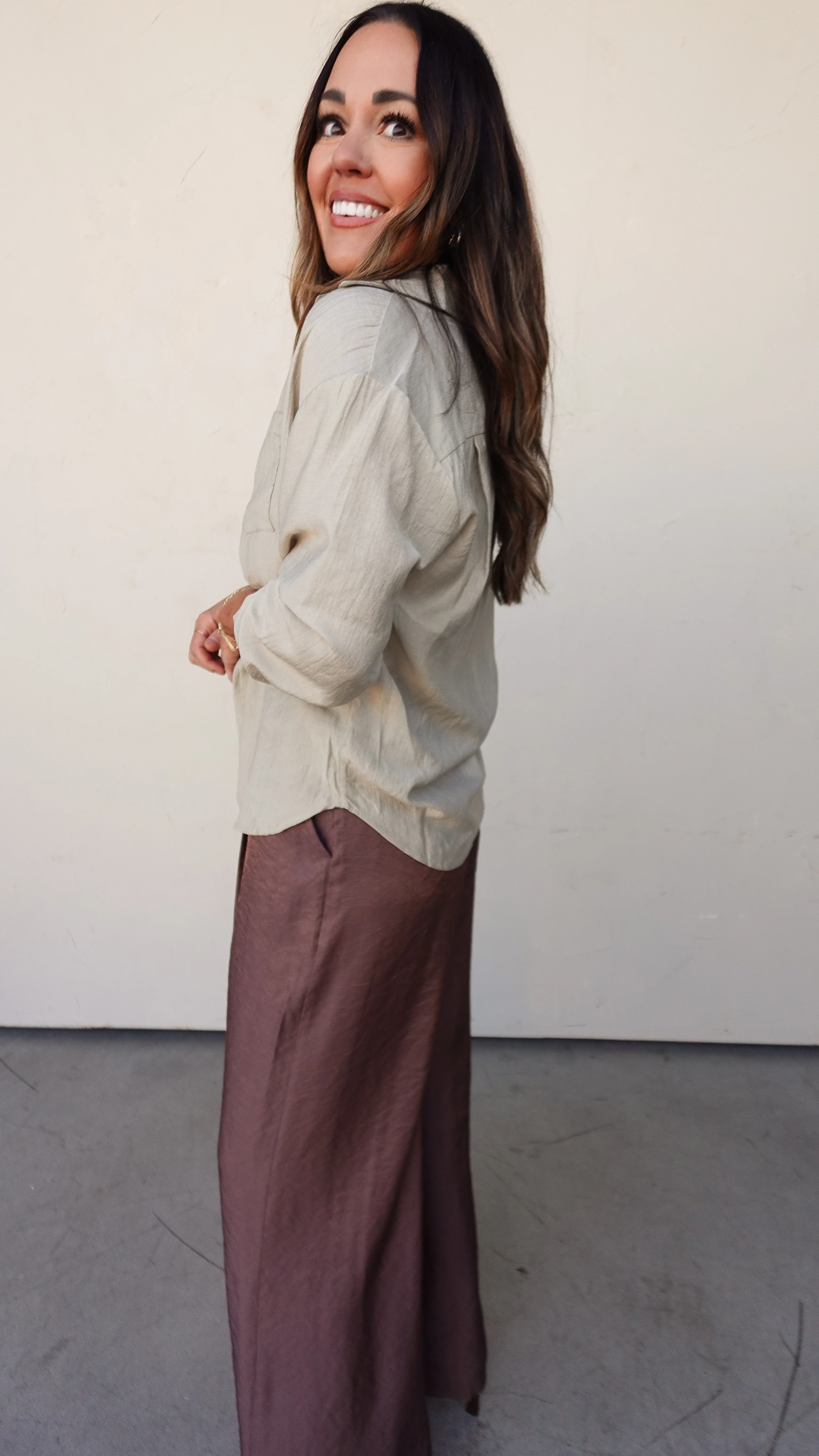 Sage Woven Button-Down Shirt - Image 3