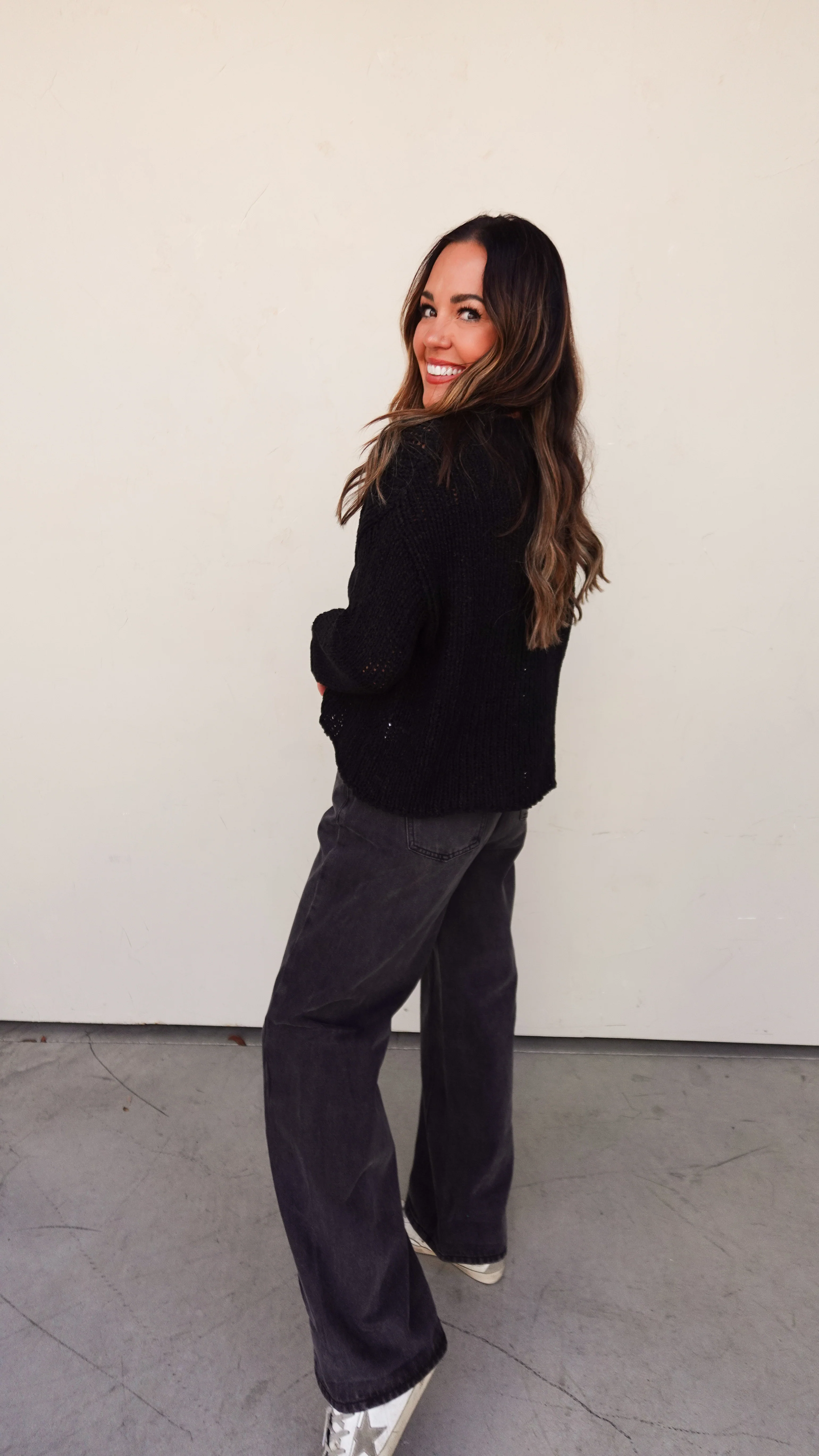 Washed Black Wide Leg Denim - Image 6