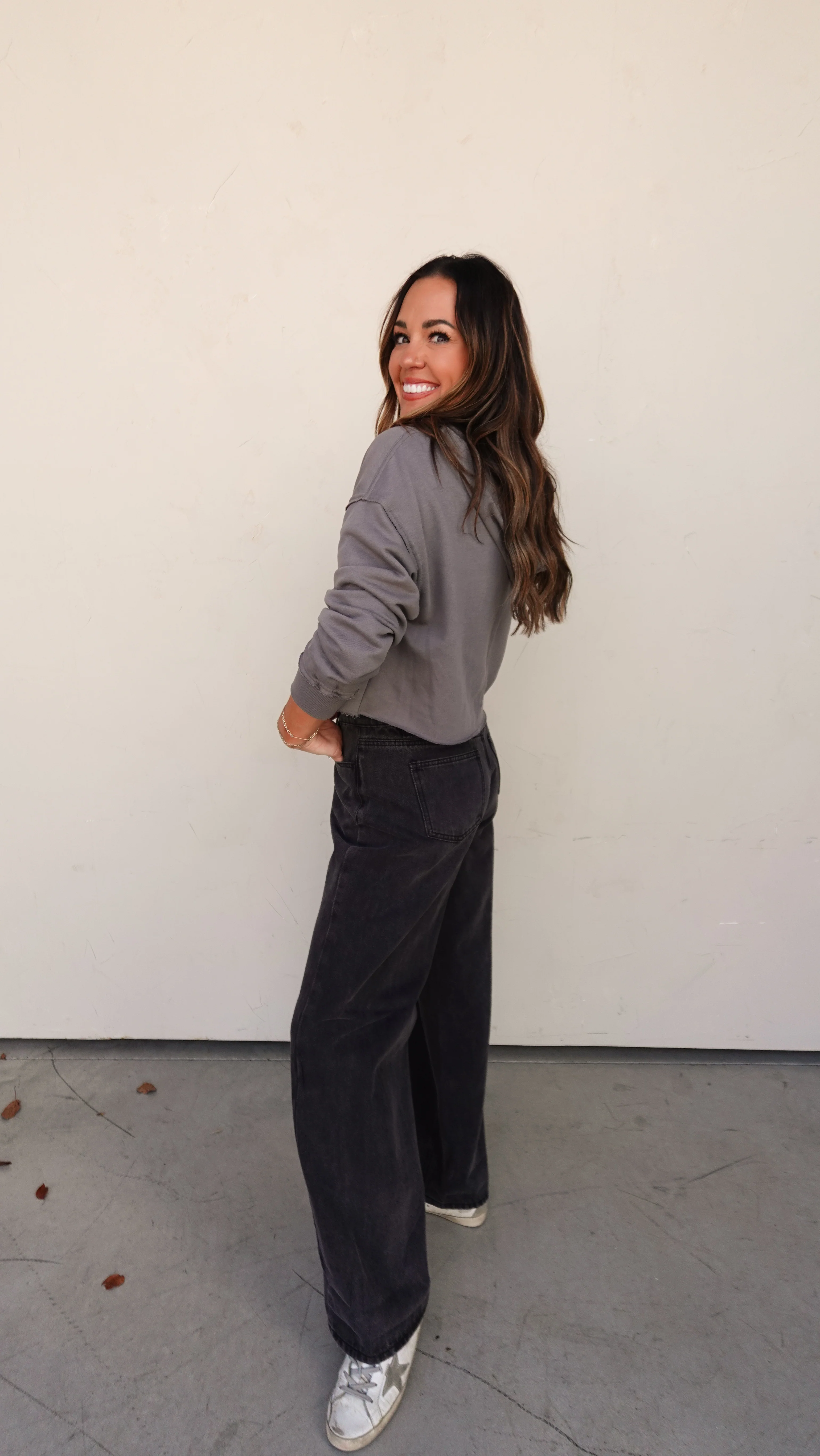 Washed Black Wide Leg Denim - Image 8