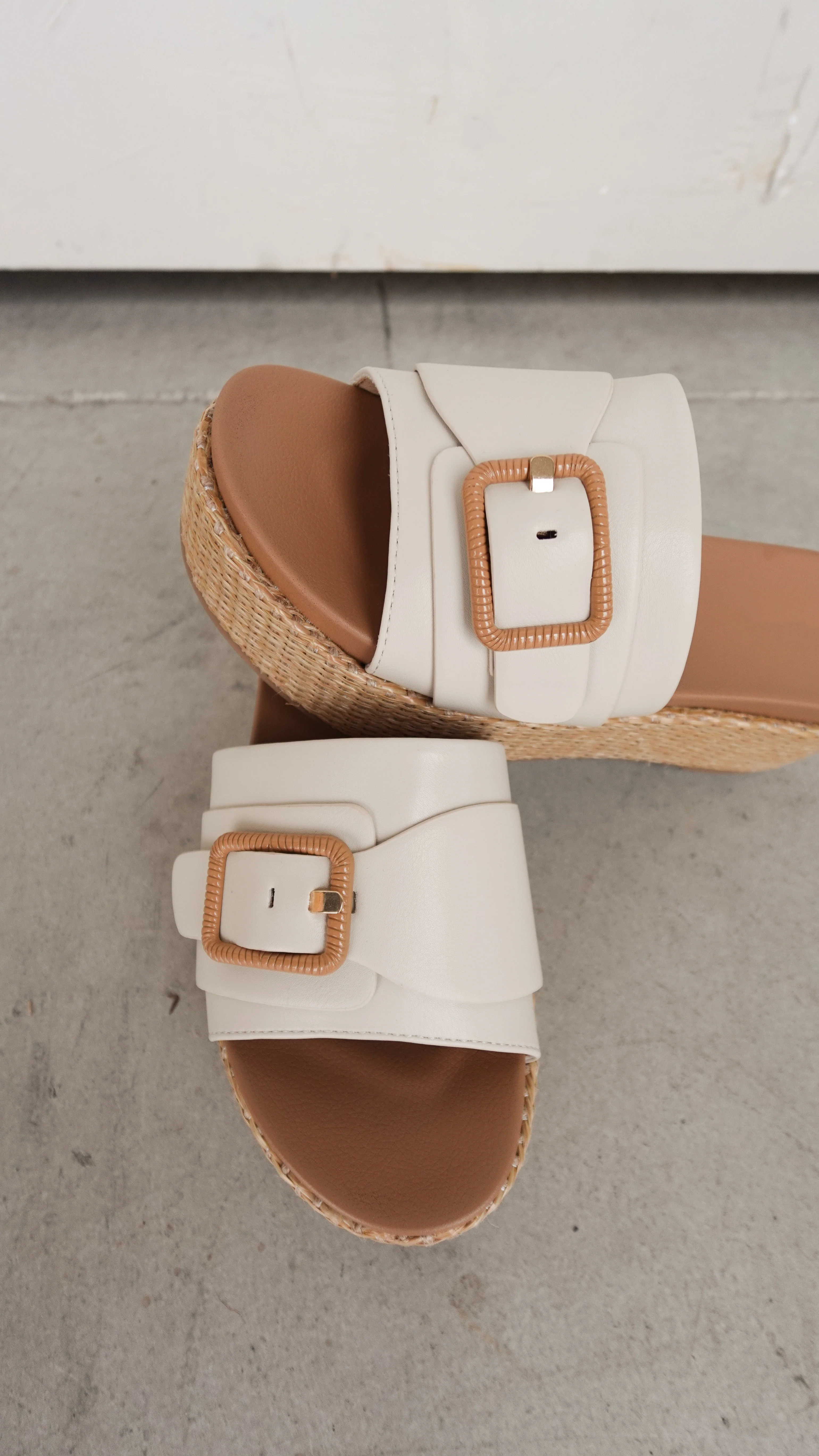 Woven Wedge Slide with Buckle - Image 4