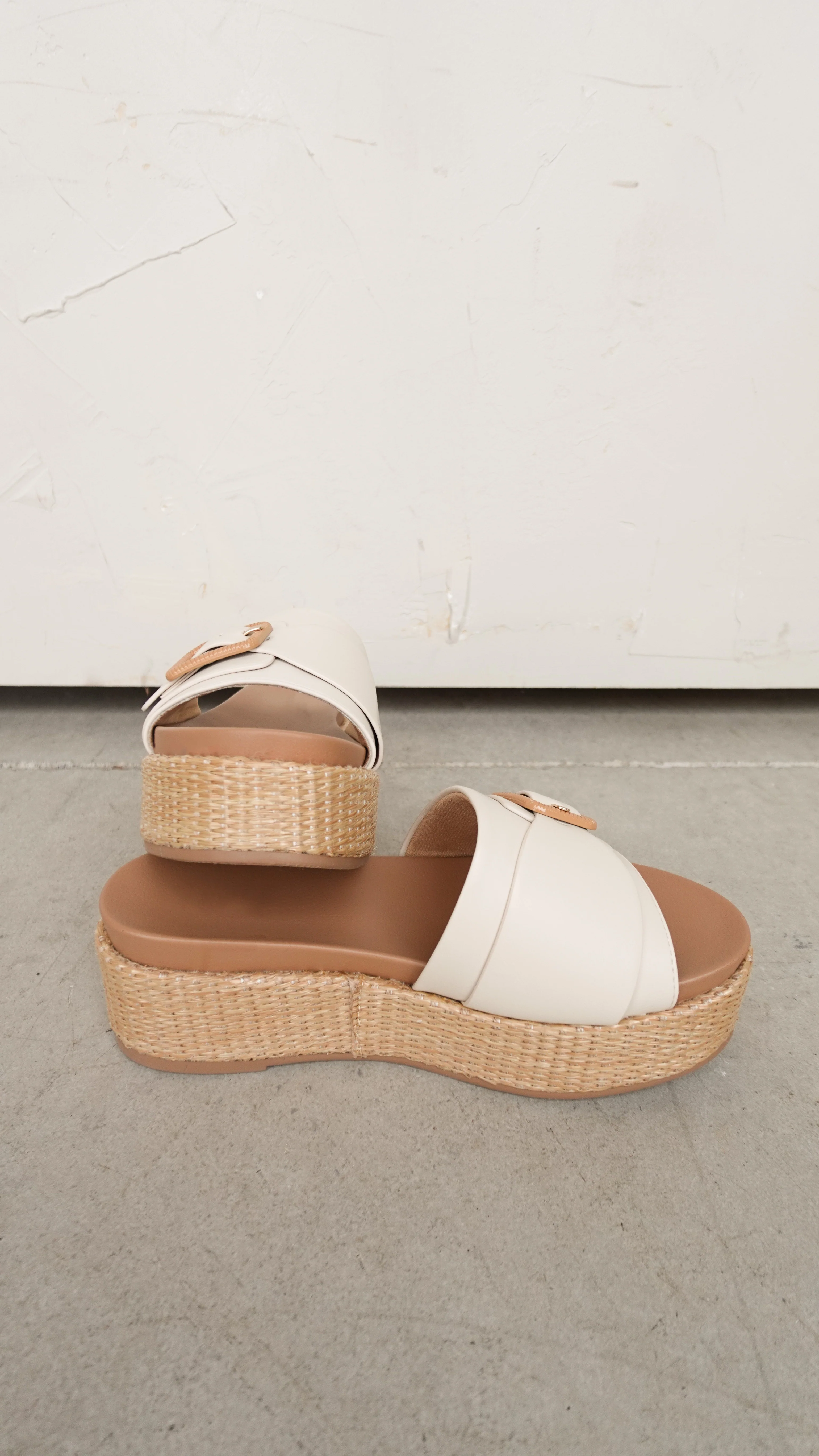 Woven Wedge Slide with Buckle - Image 5